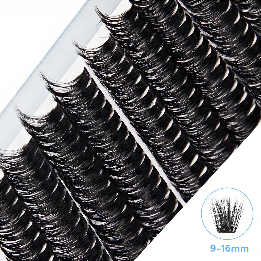 Broadway DIY Lash Clusters Mega Pack - 9-16mm Assorted Individual Lash Extensions - Image 31