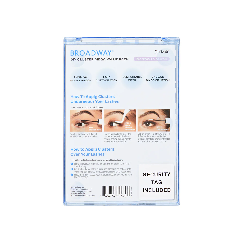 Broadway DIY Lash Clusters Mega Pack - 9-16mm Assorted Individual Lash Extensions - Image 34