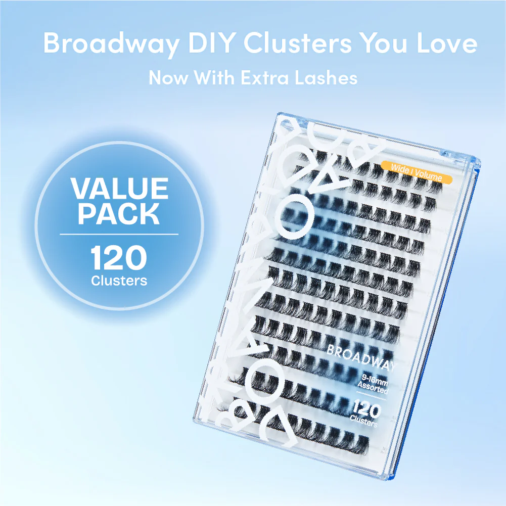 Broadway DIY Lash Clusters Mega Pack - 9-16mm Assorted Individual Lash Extensions - Image 5