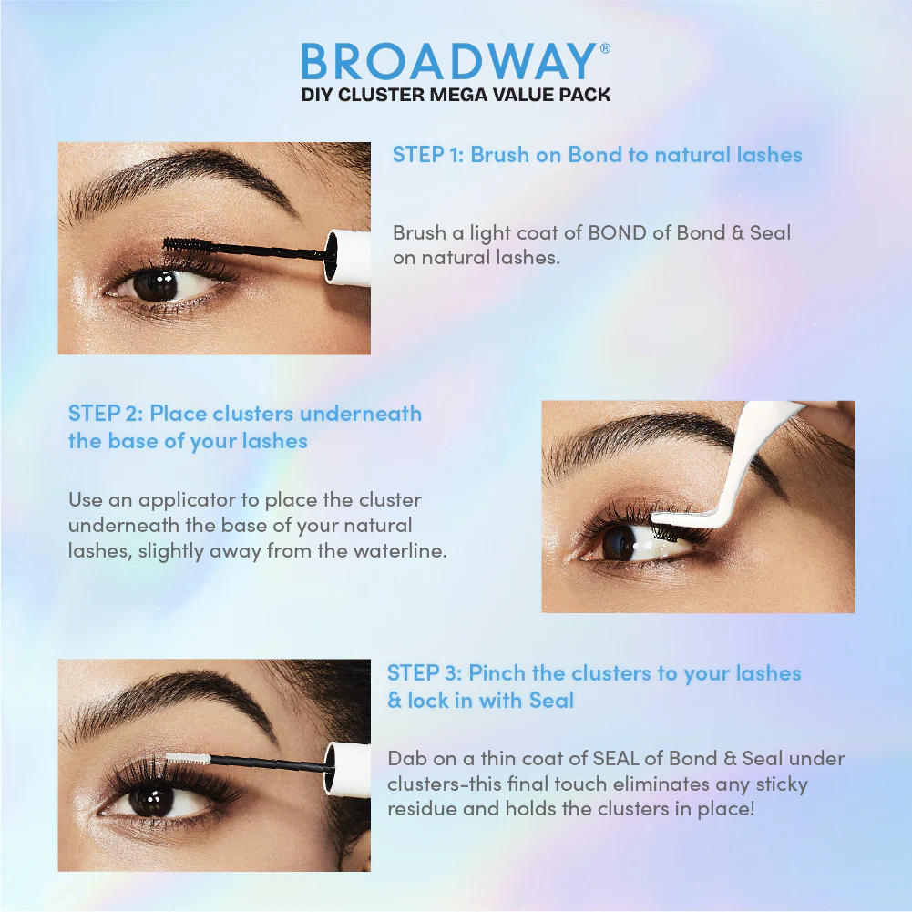Broadway DIY Lash Clusters Mega Pack - 9-16mm Assorted Individual Lash Extensions - Image 8