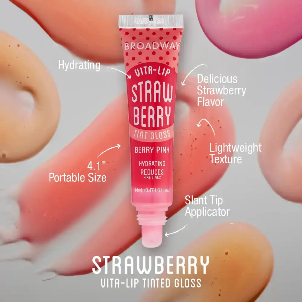 Ruby Kisses Broadway Lip Gloss Moisturizing, Soothing & Super Shiny Tinted Vita Lip - Image 17