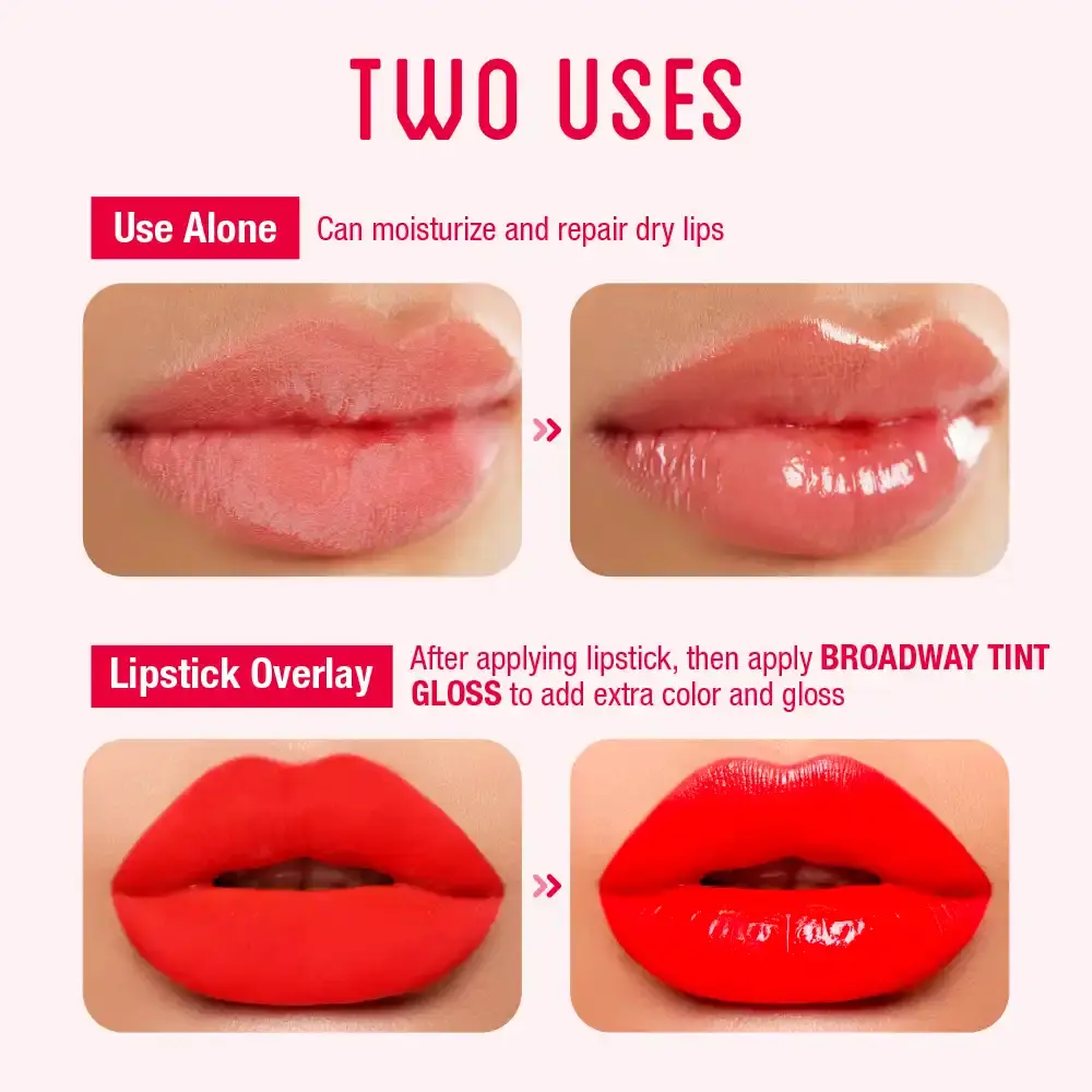 Ruby Kisses Broadway Lip Gloss Moisturizing, Soothing & Super Shiny Tinted Vita Lip - Image 25