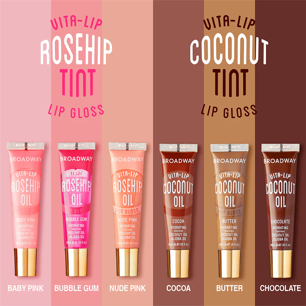 Ruby Kisses Broadway Lip Gloss Moisturizing, Soothing & Super Shiny Tinted Vita Lip - Image 32
