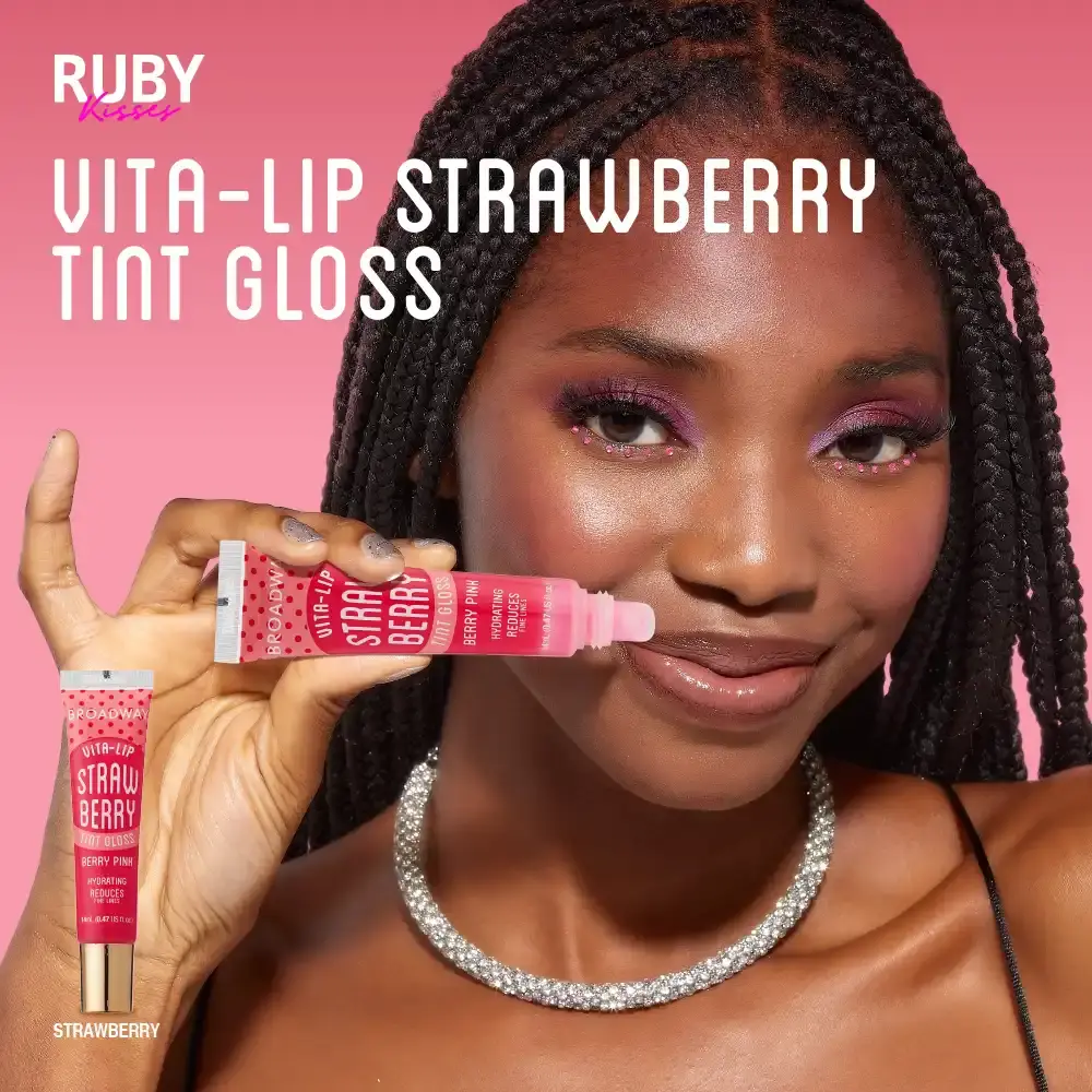 Ruby Kisses Broadway Lip Gloss Moisturizing, Soothing & Super Shiny Tinted Vita Lip - Image 33