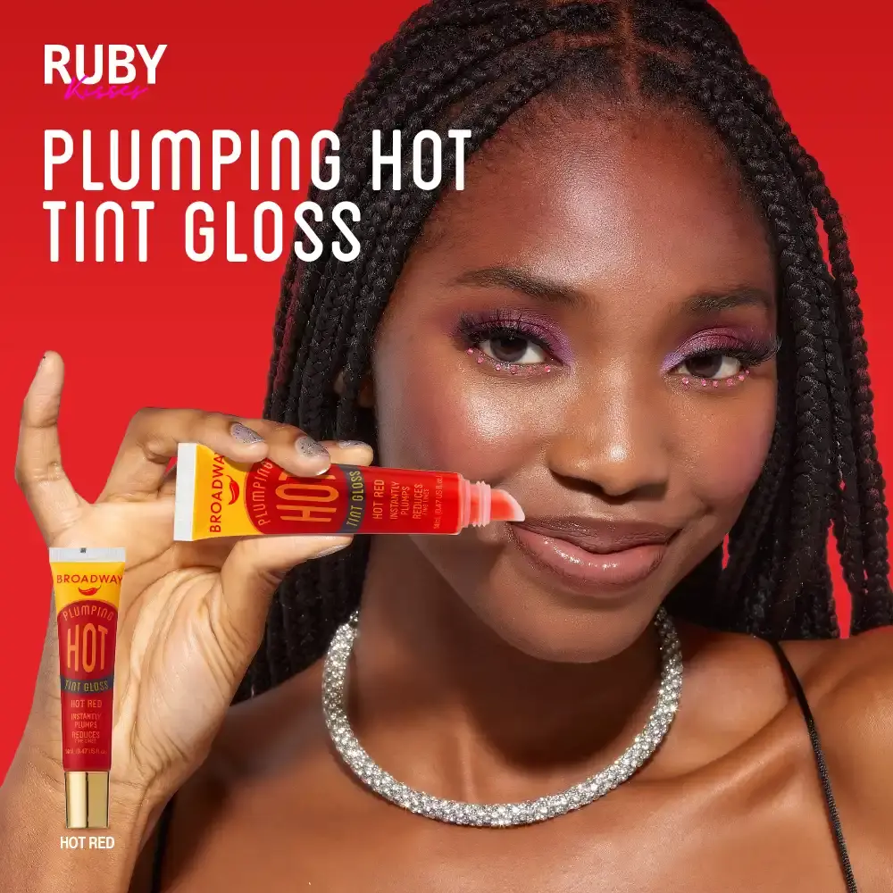 Ruby Kisses Broadway Lip Gloss Moisturizing, Soothing & Super Shiny Tinted Vita Lip - Image 42