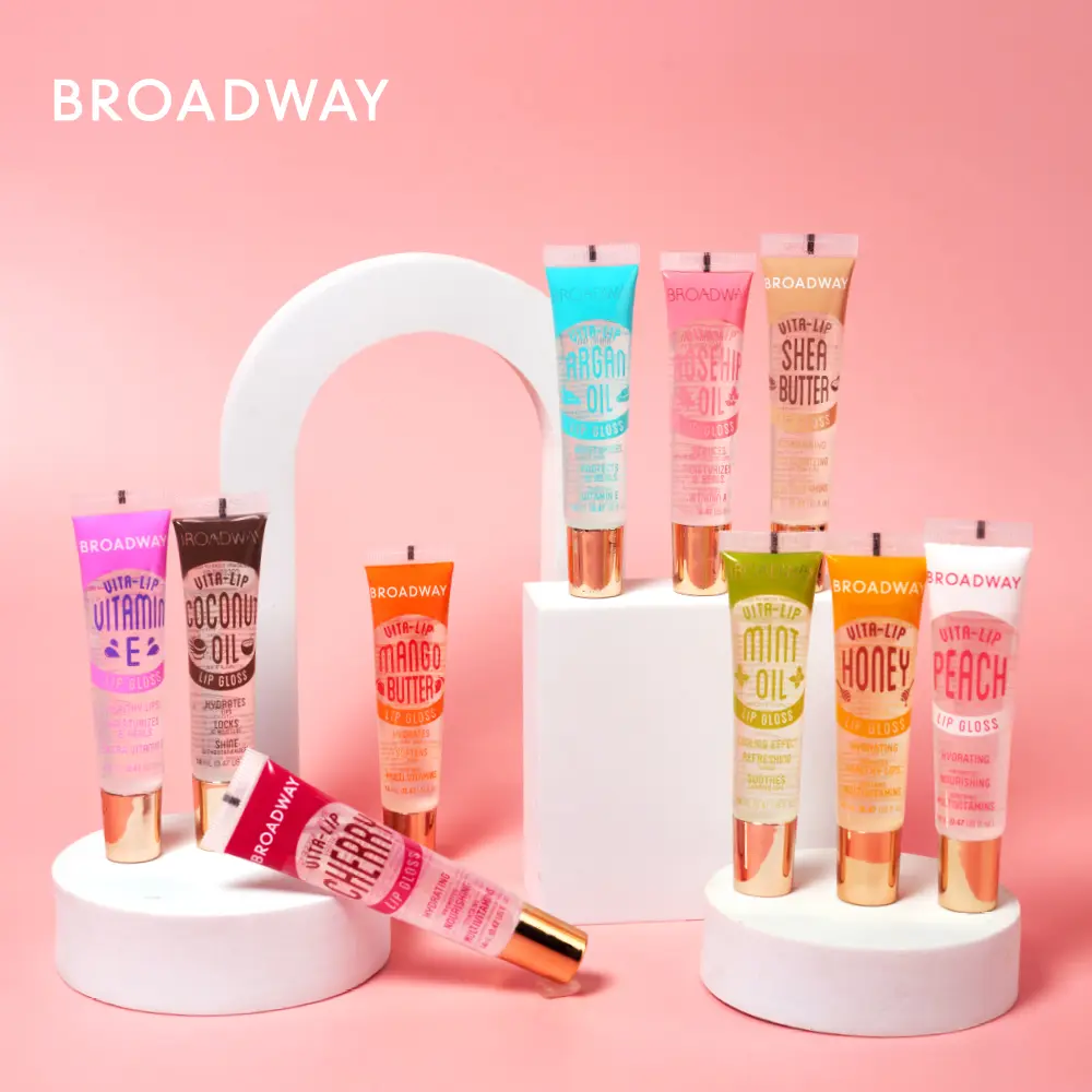 Ruby Kisses Broadway Vita-Lip Moisturizing, Soothing & Super Shiny Clear Lip Gloss - Image 125