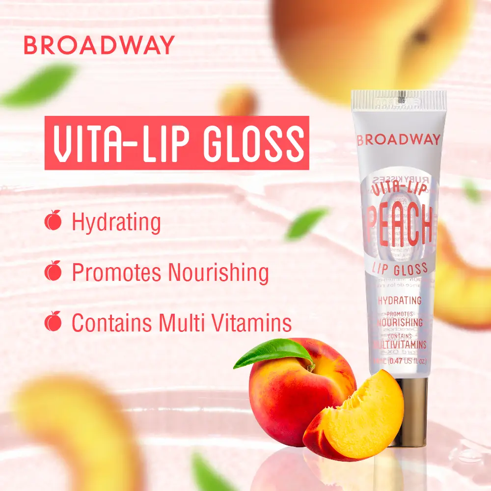 Ruby Kisses Broadway Vita-Lip Moisturizing, Soothing & Super Shiny Clear Lip Gloss - Image 26