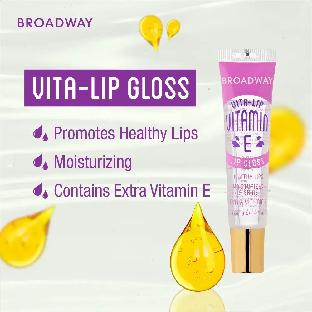 Ruby Kisses Broadway Vita-Lip Moisturizing, Soothing & Super Shiny Clear Lip Gloss - Image 34