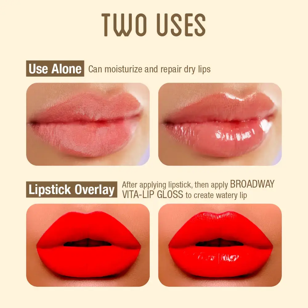 Ruby Kisses Broadway Vita-Lip Moisturizing, Soothing & Super Shiny Clear Lip Gloss - Image 50