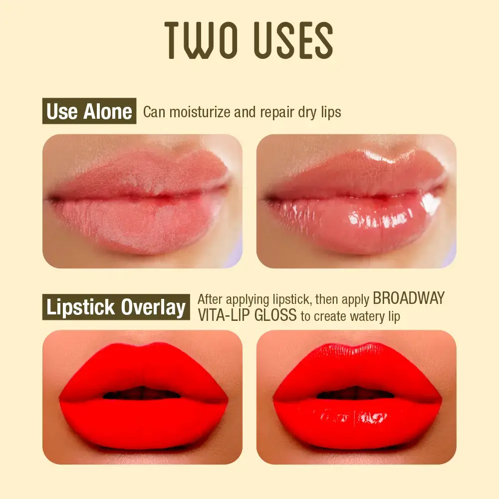 Ruby Kisses Broadway Vita-Lip Moisturizing, Soothing & Super Shiny Clear Lip Gloss - Image 51