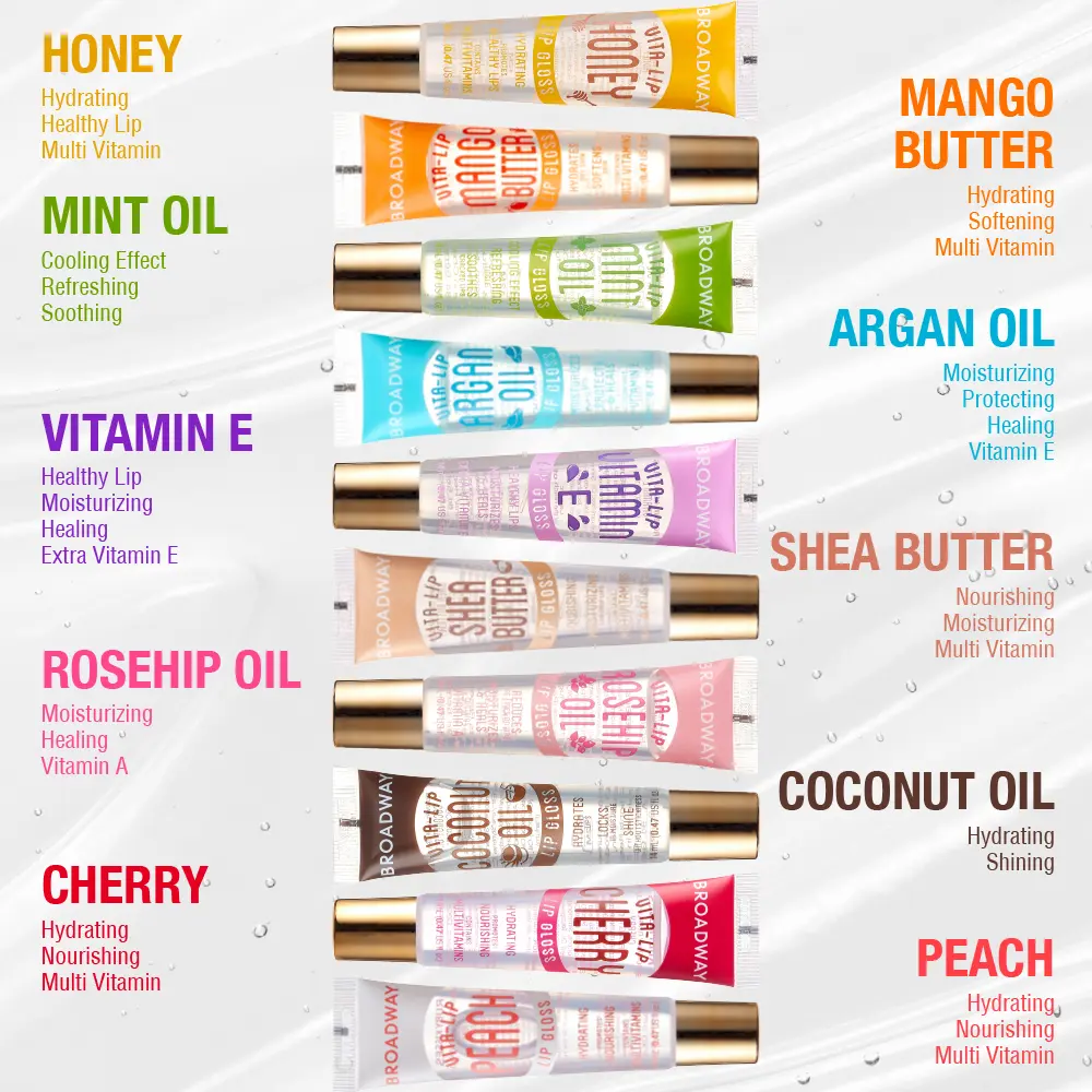 Ruby Kisses Broadway Vita-Lip Moisturizing, Soothing & Super Shiny Clear Lip Gloss - Image 56