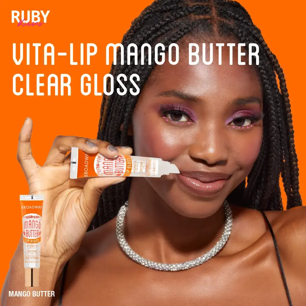Ruby Kisses Broadway Vita-Lip Moisturizing, Soothing & Super Shiny Clear Lip Gloss - Image 60