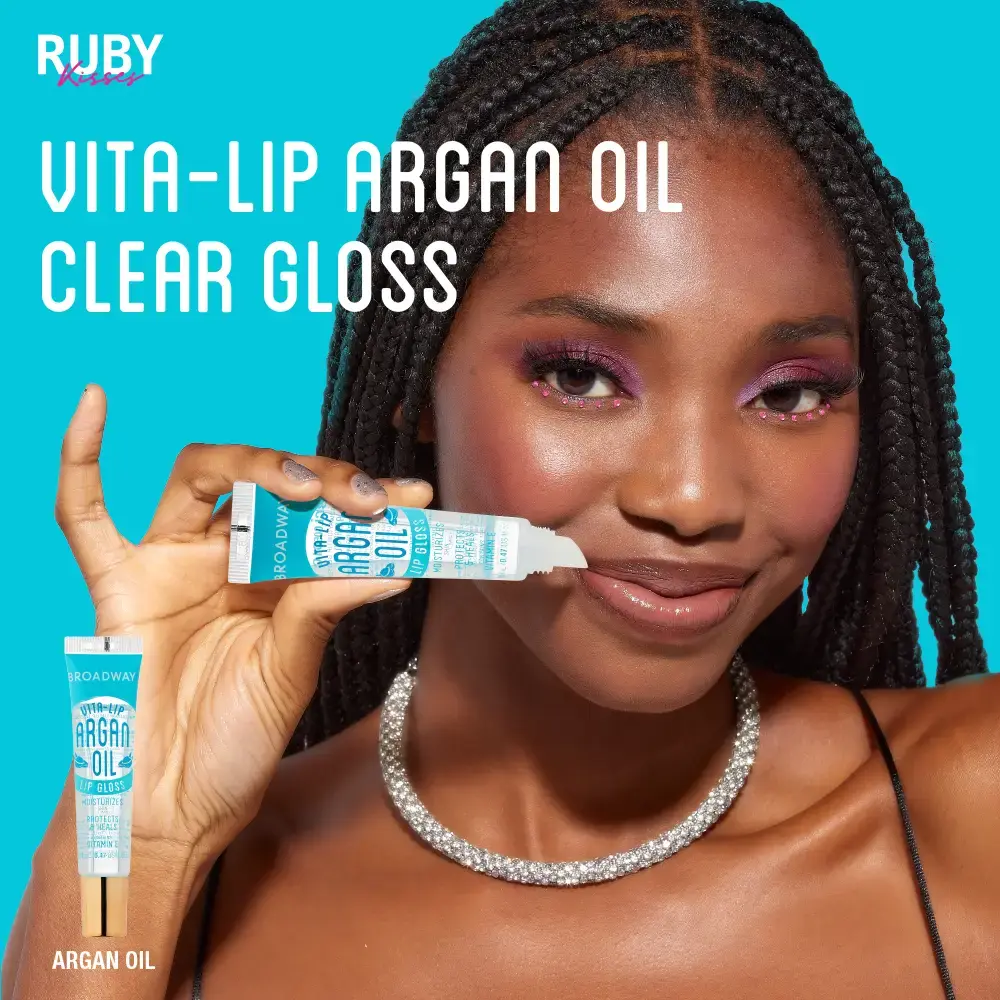 Ruby Kisses Broadway Vita-Lip Moisturizing, Soothing & Super Shiny Clear Lip Gloss - Image 61