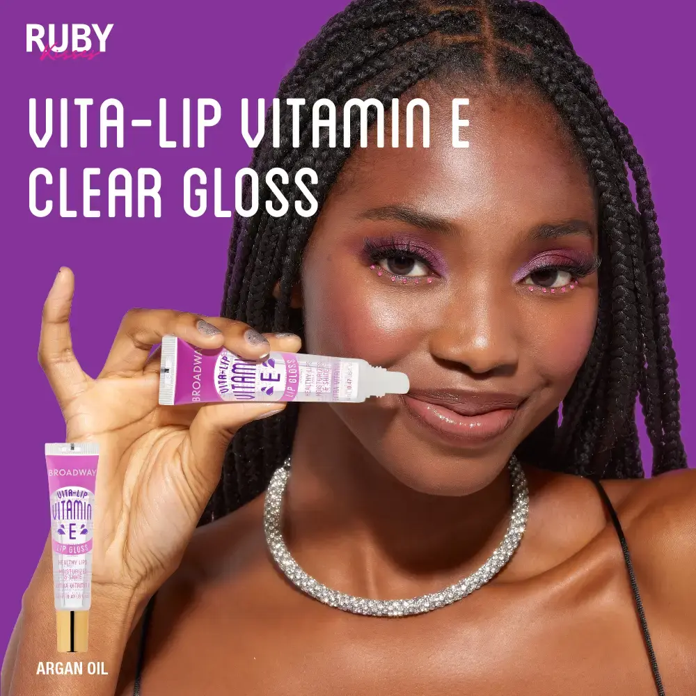 Ruby Kisses Broadway Vita-Lip Moisturizing, Soothing & Super Shiny Clear Lip Gloss - Image 62