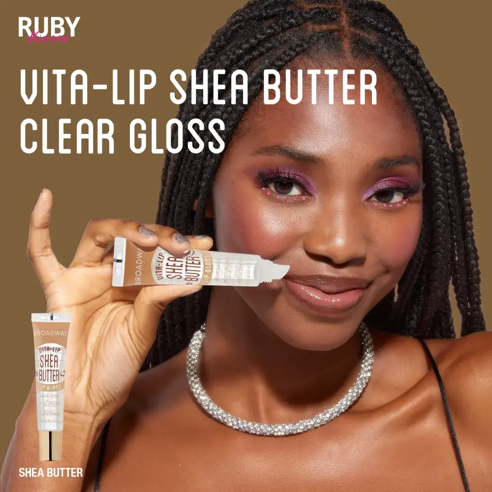Ruby Kisses Broadway Vita-Lip Moisturizing, Soothing & Super Shiny Clear Lip Gloss - Image 64