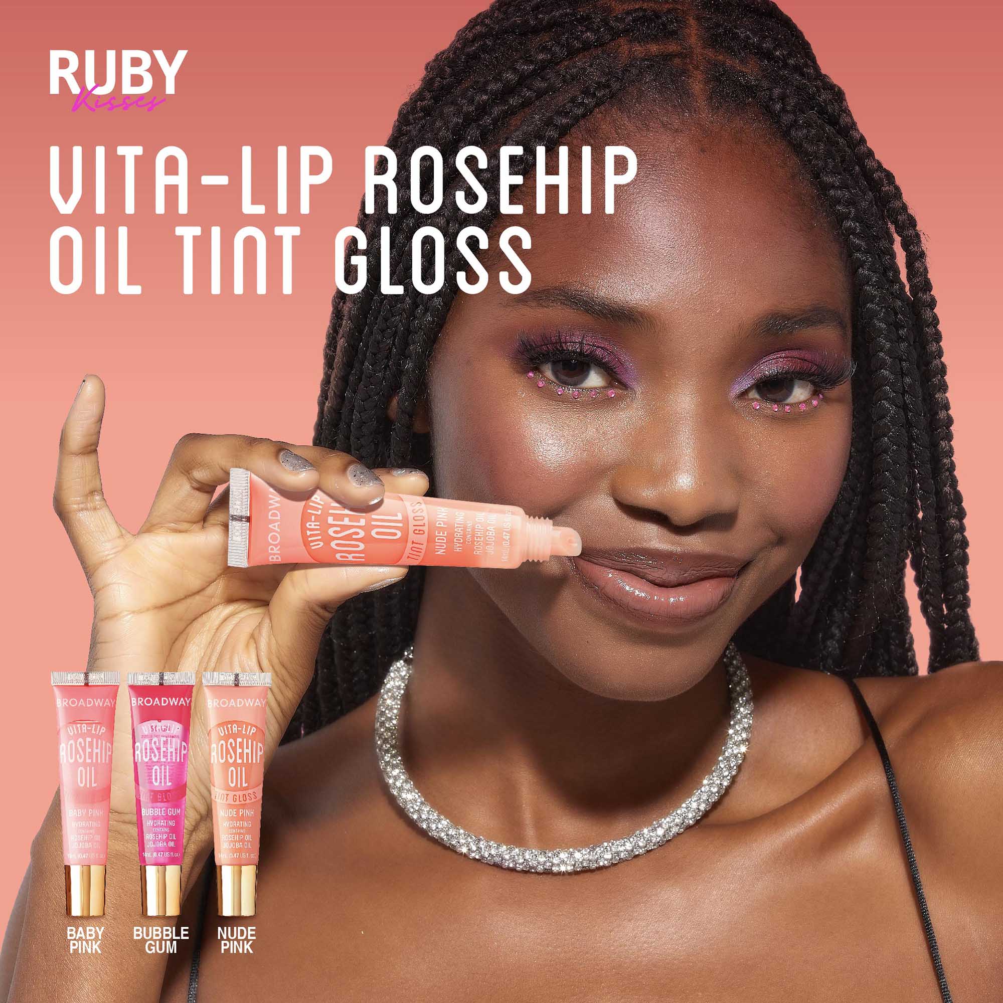 Ruby Kisses Broadway Vita-Lip Tinted Lip Gloss (3-Pack) - Image 10