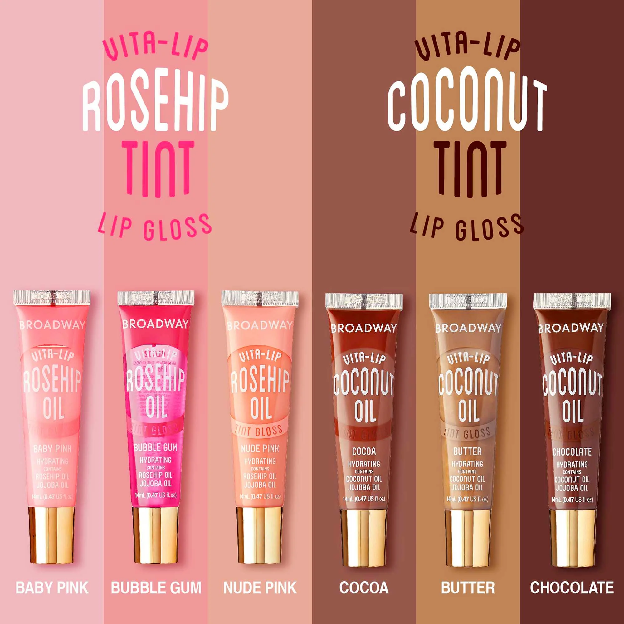 Ruby Kisses Broadway Vita-Lip Tinted Lip Gloss (3-Pack) - Image 4