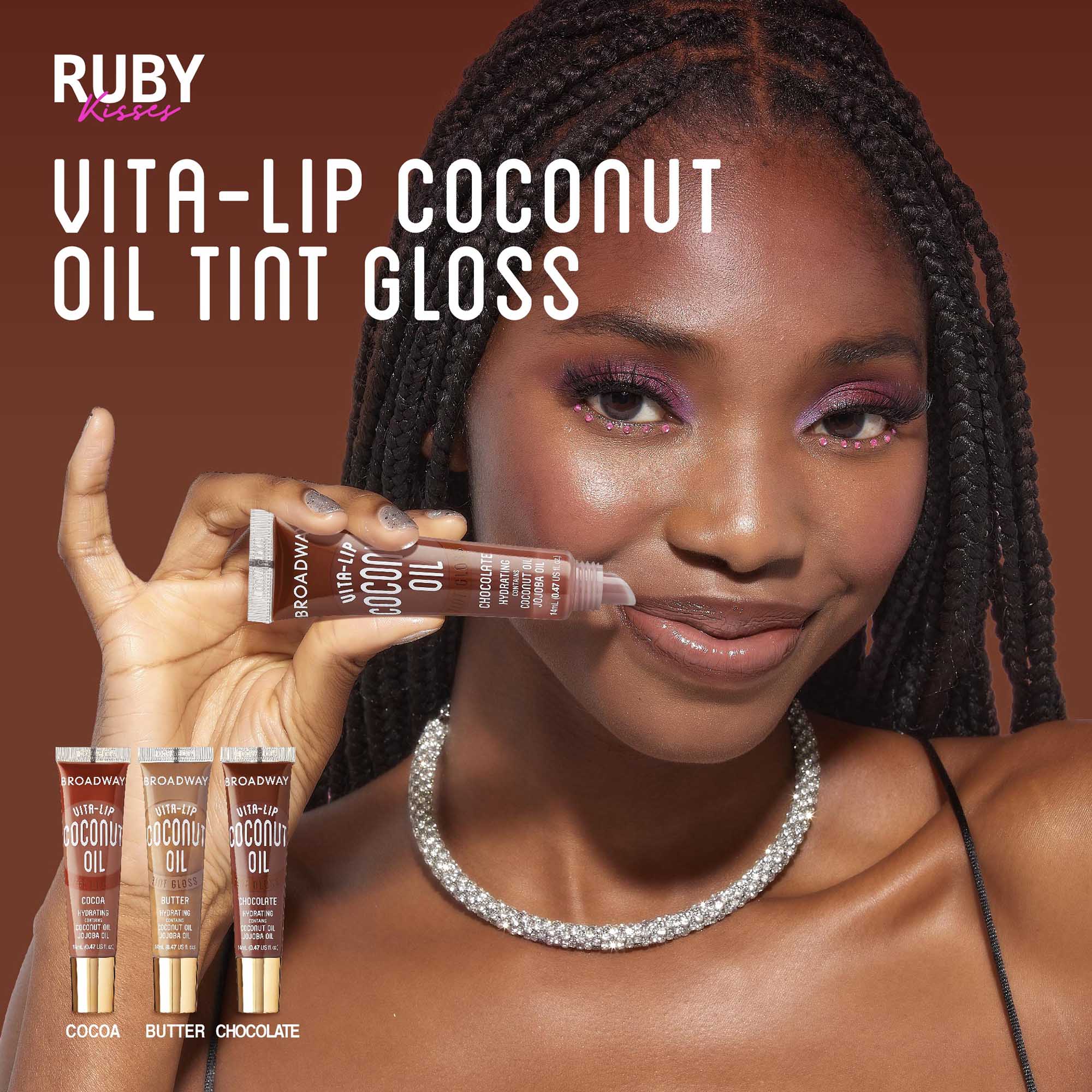 Ruby Kisses Broadway Vita-Lip Tinted Lip Gloss (3-Pack) - Image 7