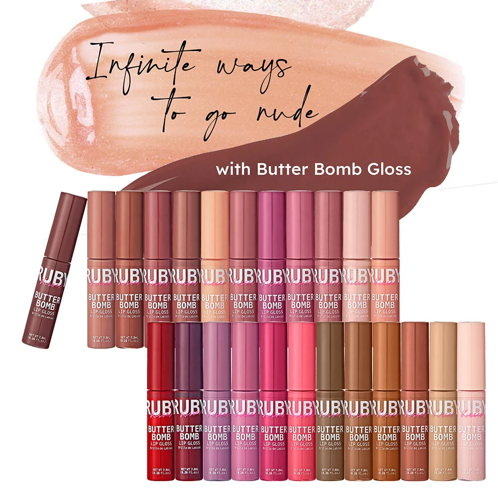 Ruby Kisses Butter Bomb Gloss – Non-Sticky, High-Shine Lip Gloss with Jojoba & Avocado Oil - Image 102