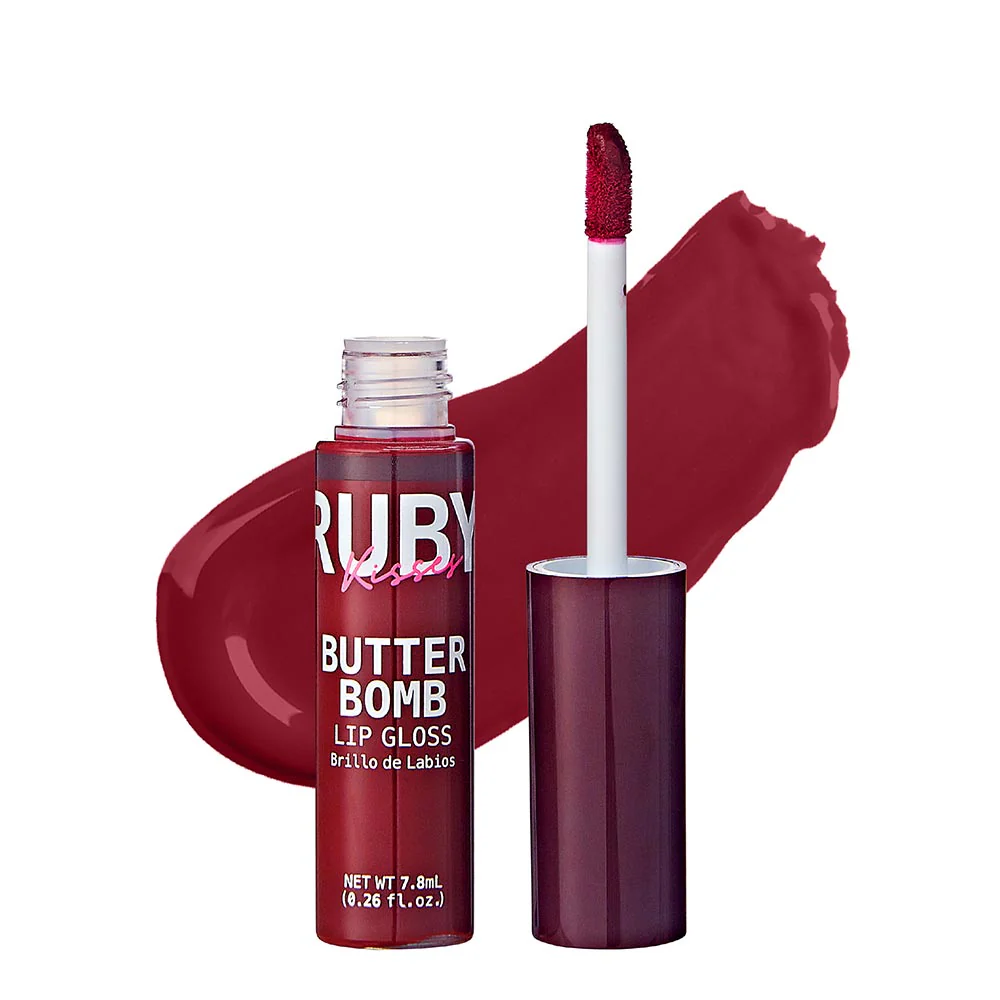 Ruby Kisses Butter Bomb Gloss – Non-Sticky, High-Shine Lip Gloss with Jojoba & Avocado Oil - Image 16