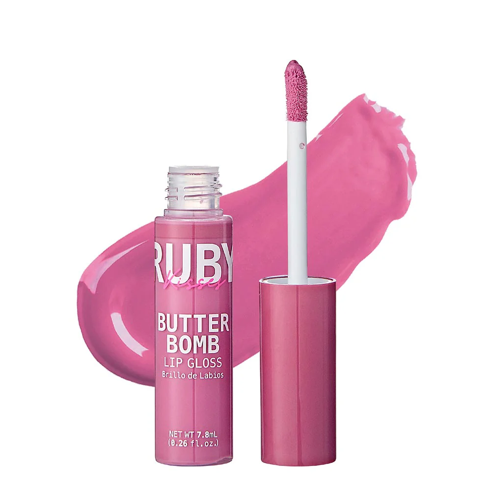 Ruby Kisses Butter Bomb Gloss – Non-Sticky, High-Shine Lip Gloss with Jojoba & Avocado Oil - Image 18