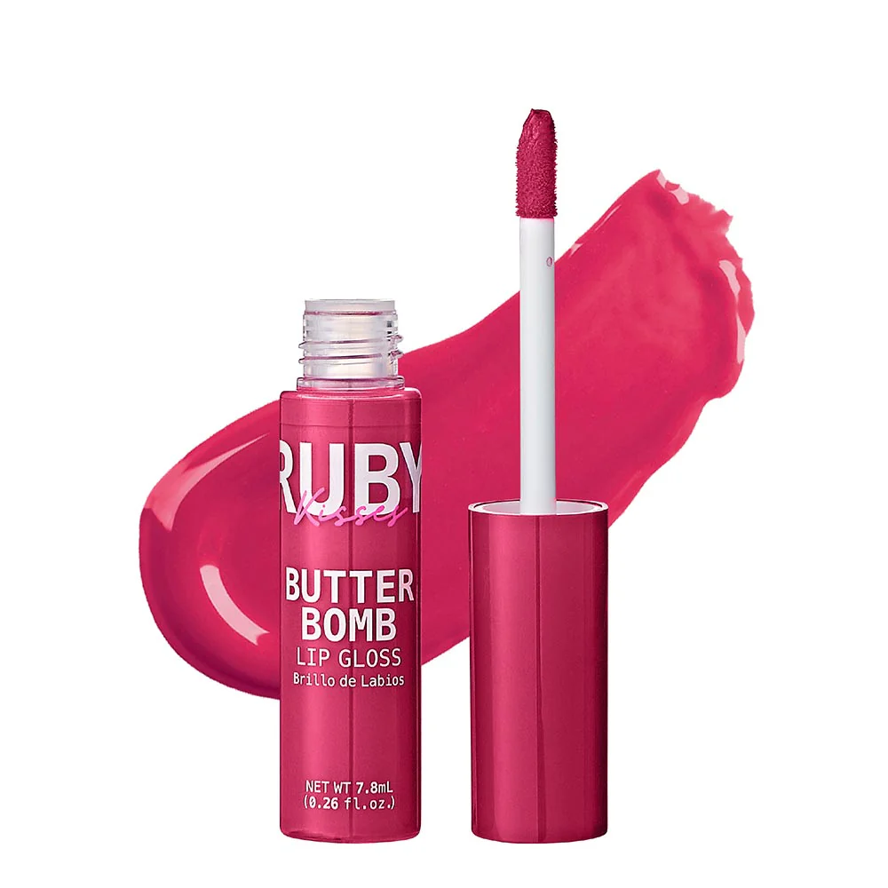 Ruby Kisses Butter Bomb Gloss – Non-Sticky, High-Shine Lip Gloss with Jojoba & Avocado Oil - Image 19