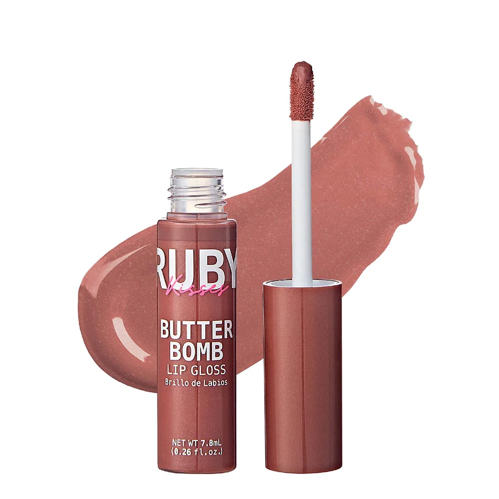 Ruby Kisses Butter Bomb Gloss – Non-Sticky, High-Shine Lip Gloss with Jojoba & Avocado Oil - Image 7