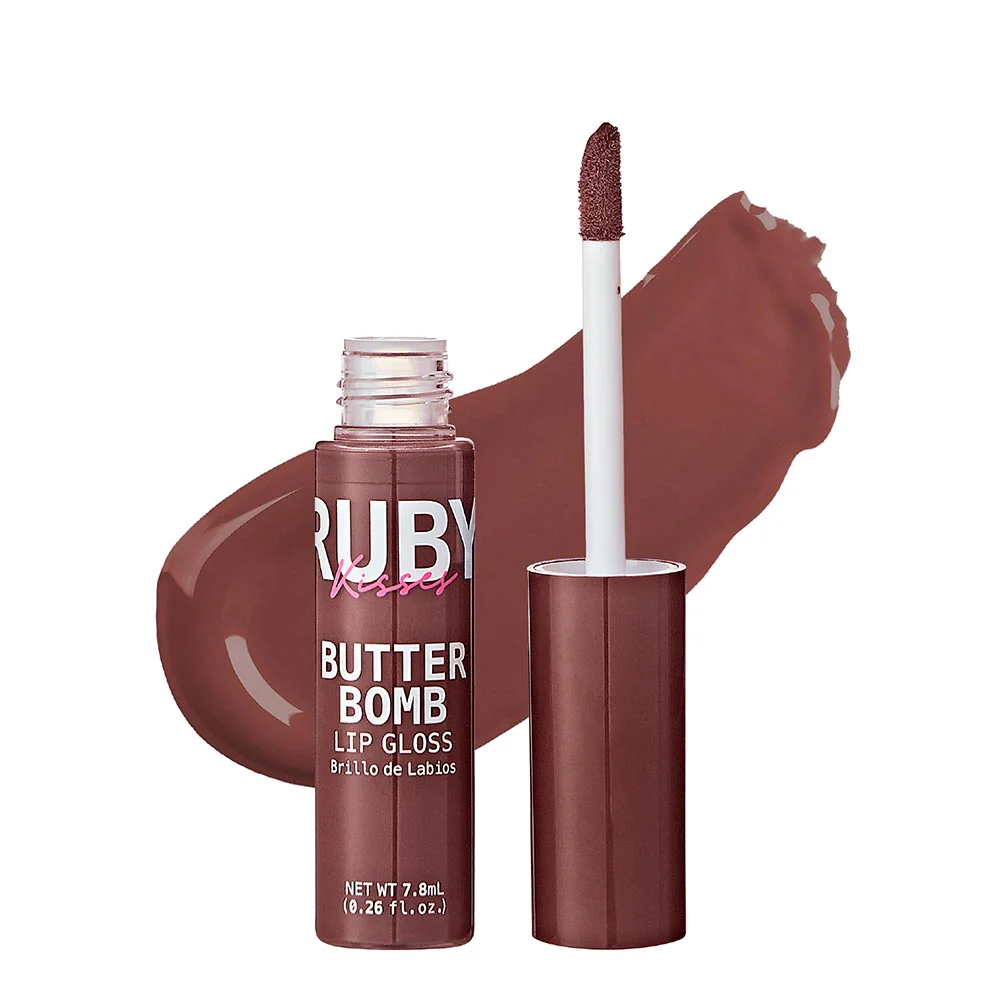 Ruby Kisses Butter Bomb Gloss – Non-Sticky, High-Shine Lip Gloss with Jojoba & Avocado Oil - Image 8