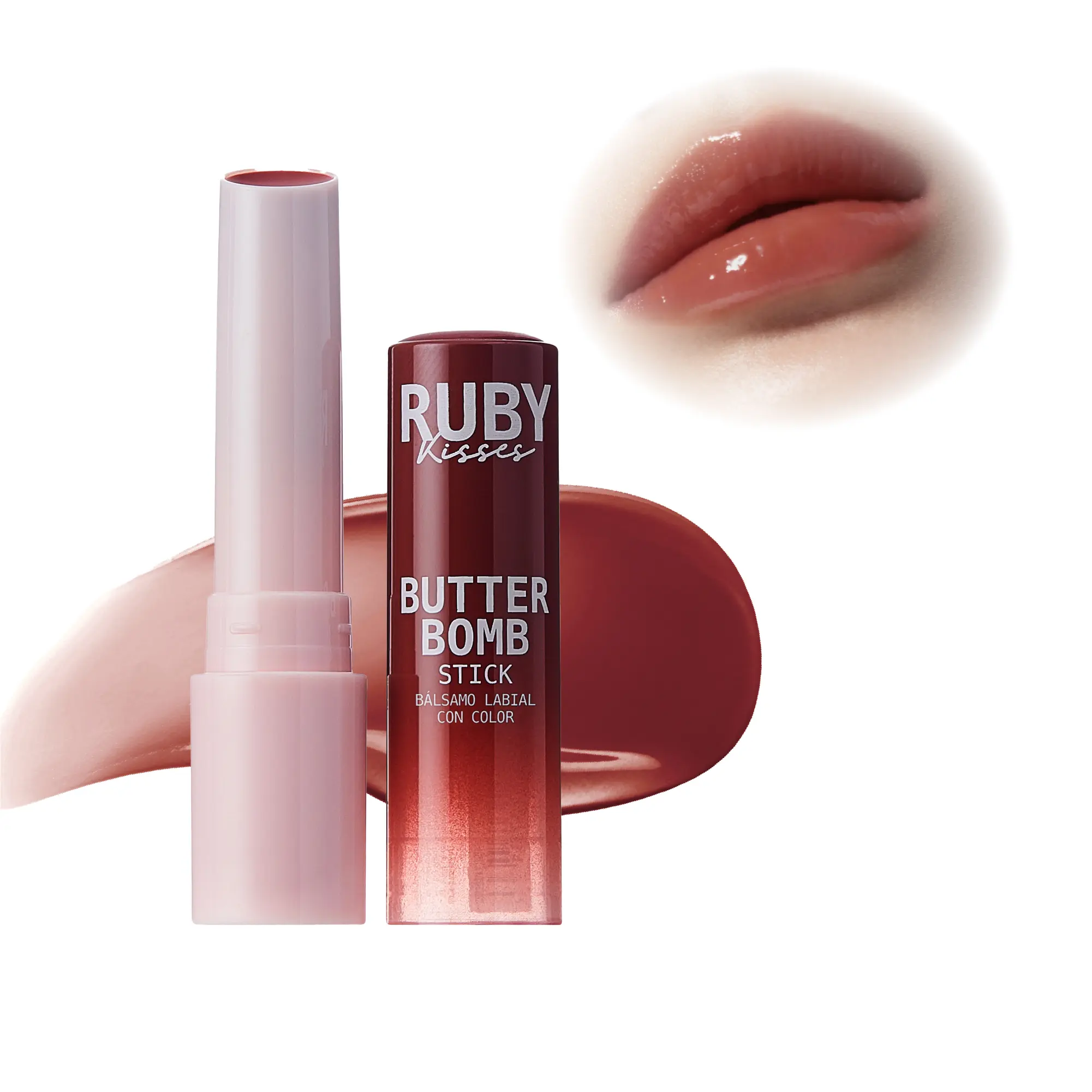 Ruby Kisses Butter Bomb Lip Balm – High Shine Tinted Gloss & Hydrating Lipstick With Shea Butter - Image 10