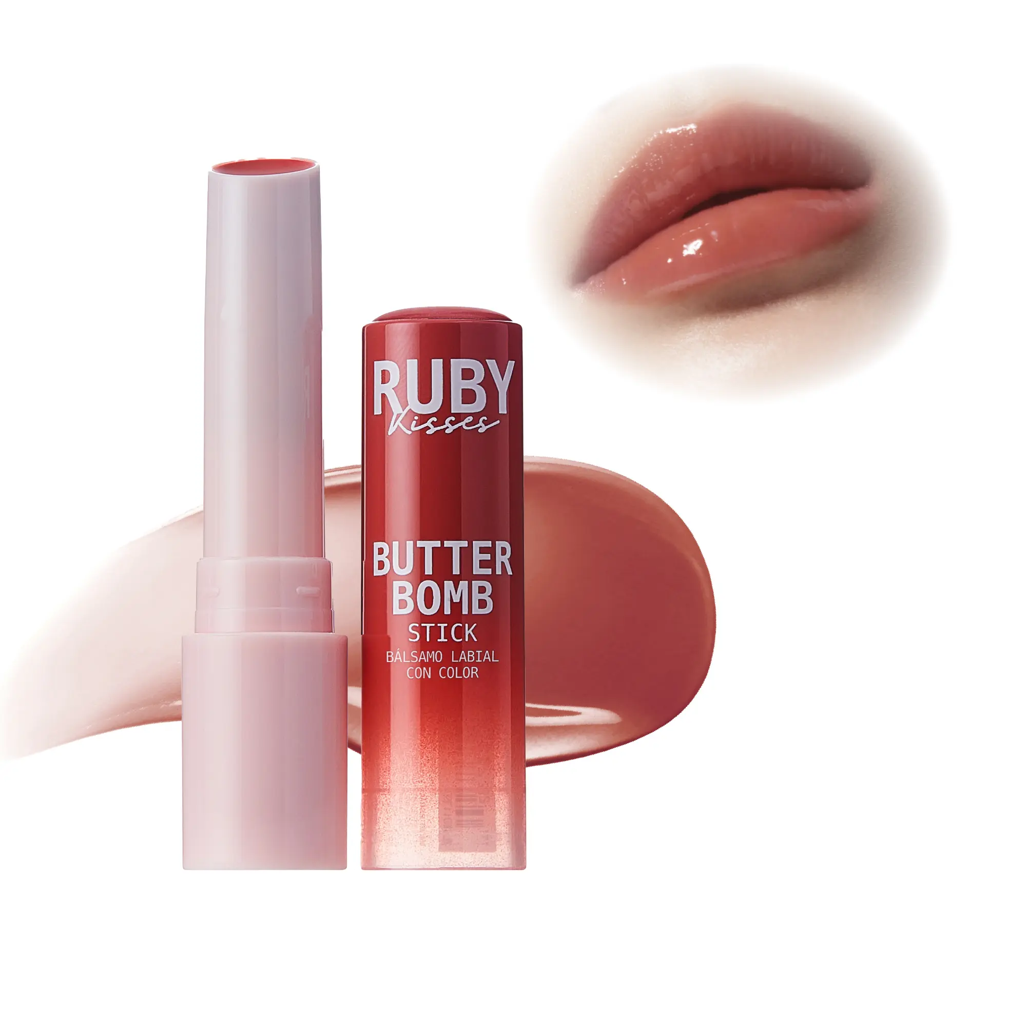 Ruby Kisses Butter Bomb Lip Balm – High Shine Tinted Gloss & Hydrating Lipstick With Shea Butter - Image 11