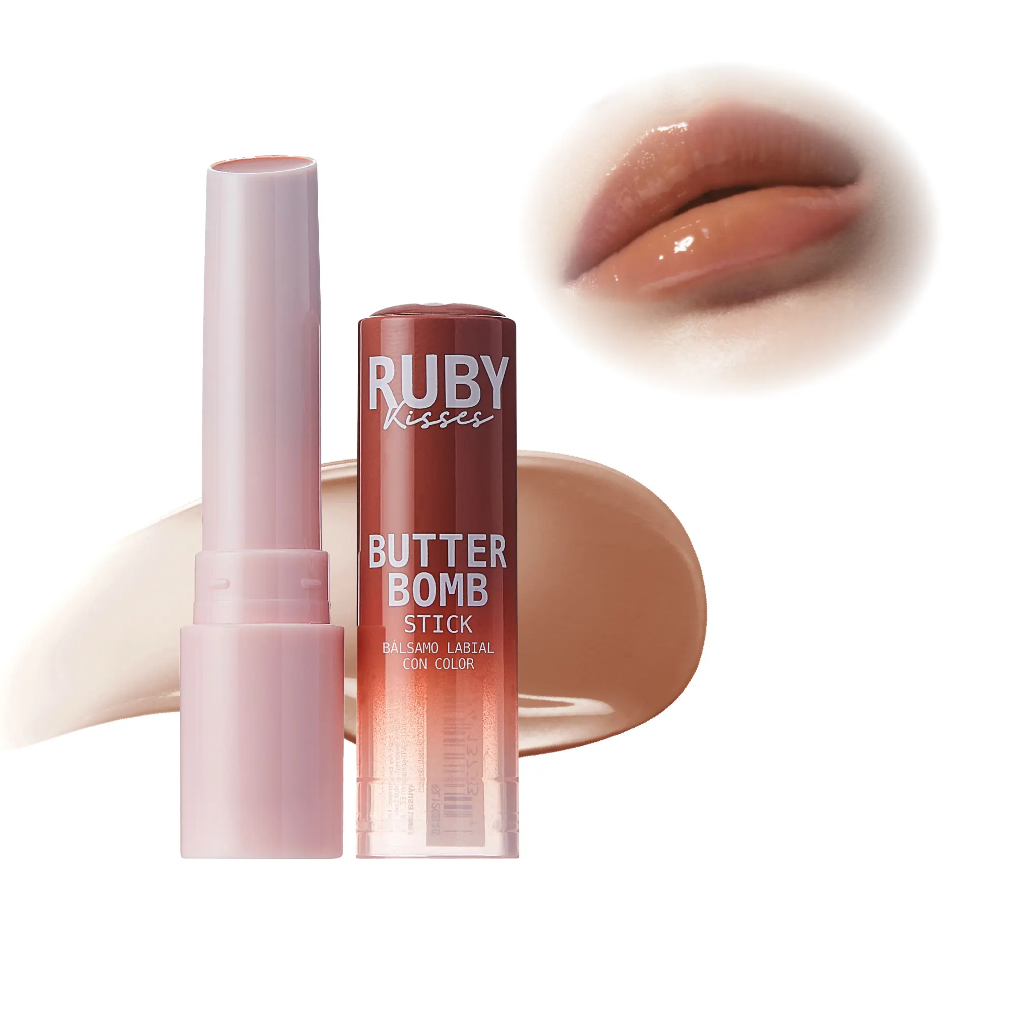 Ruby Kisses Butter Bomb Lip Balm – High Shine Tinted Gloss & Hydrating Lipstick With Shea Butter - Image 12