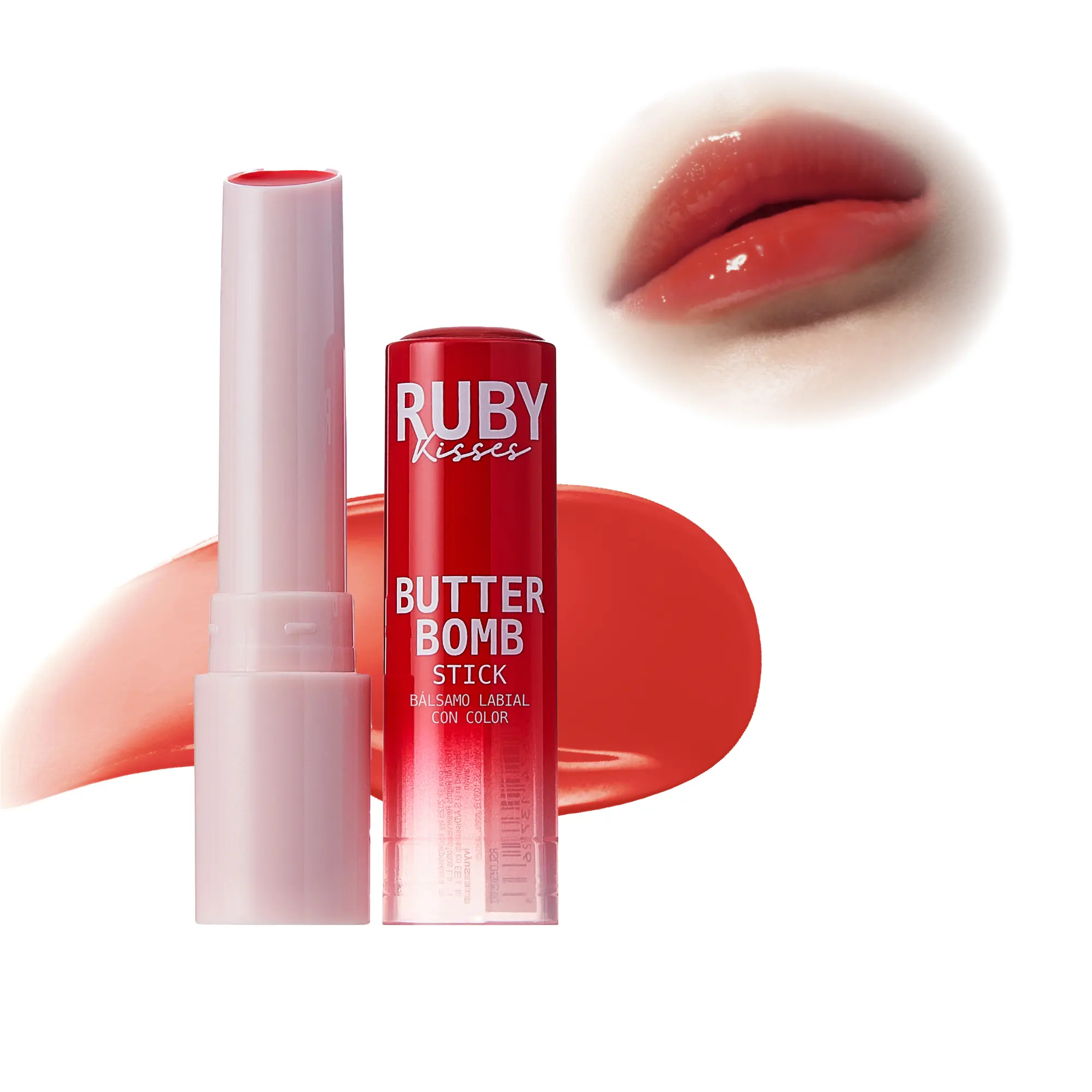 Ruby Kisses Butter Bomb Lip Balm – High Shine Tinted Gloss & Hydrating Lipstick With Shea Butter - Image 5