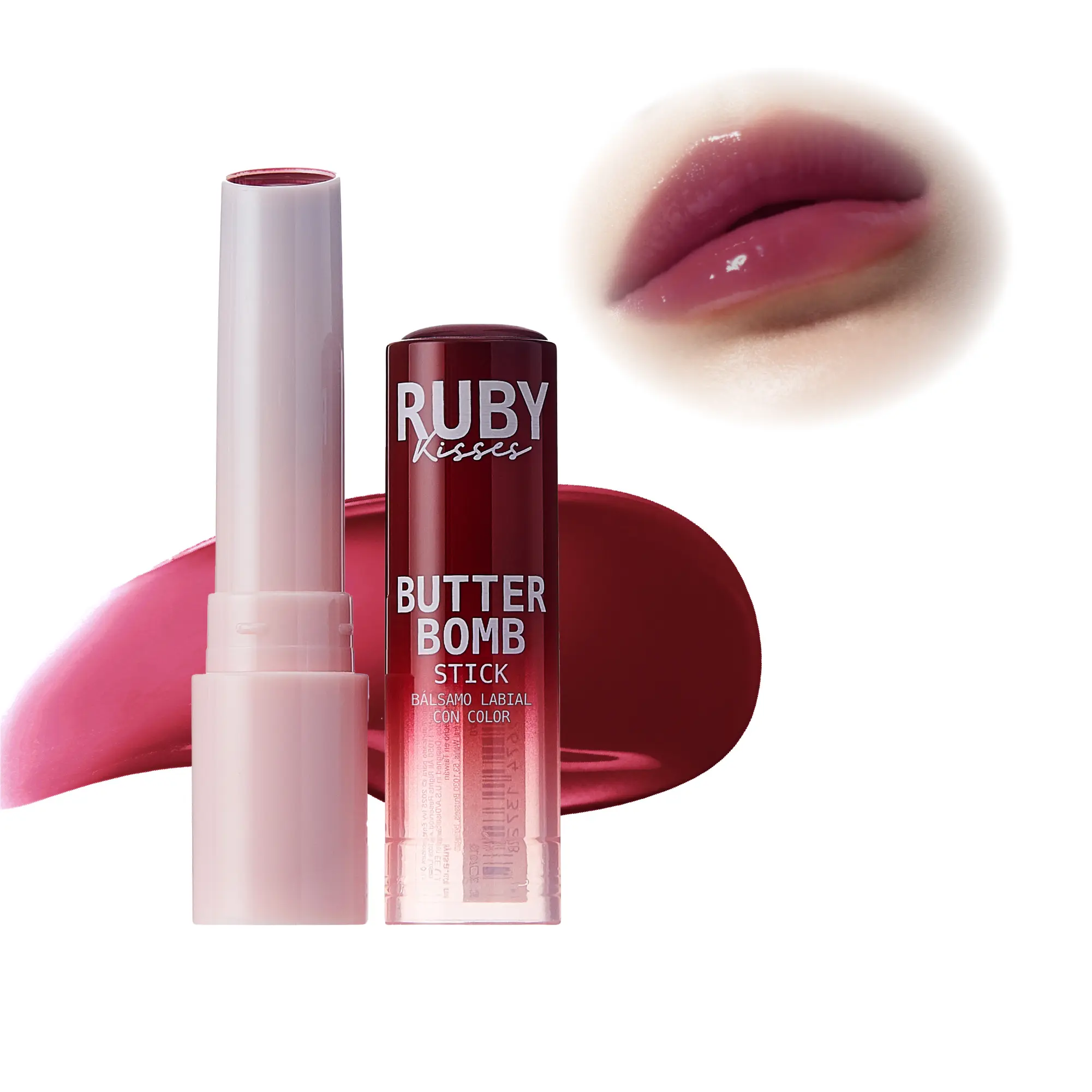 Ruby Kisses Butter Bomb Lip Balm – High Shine Tinted Gloss & Hydrating Lipstick With Shea Butter - Image 7