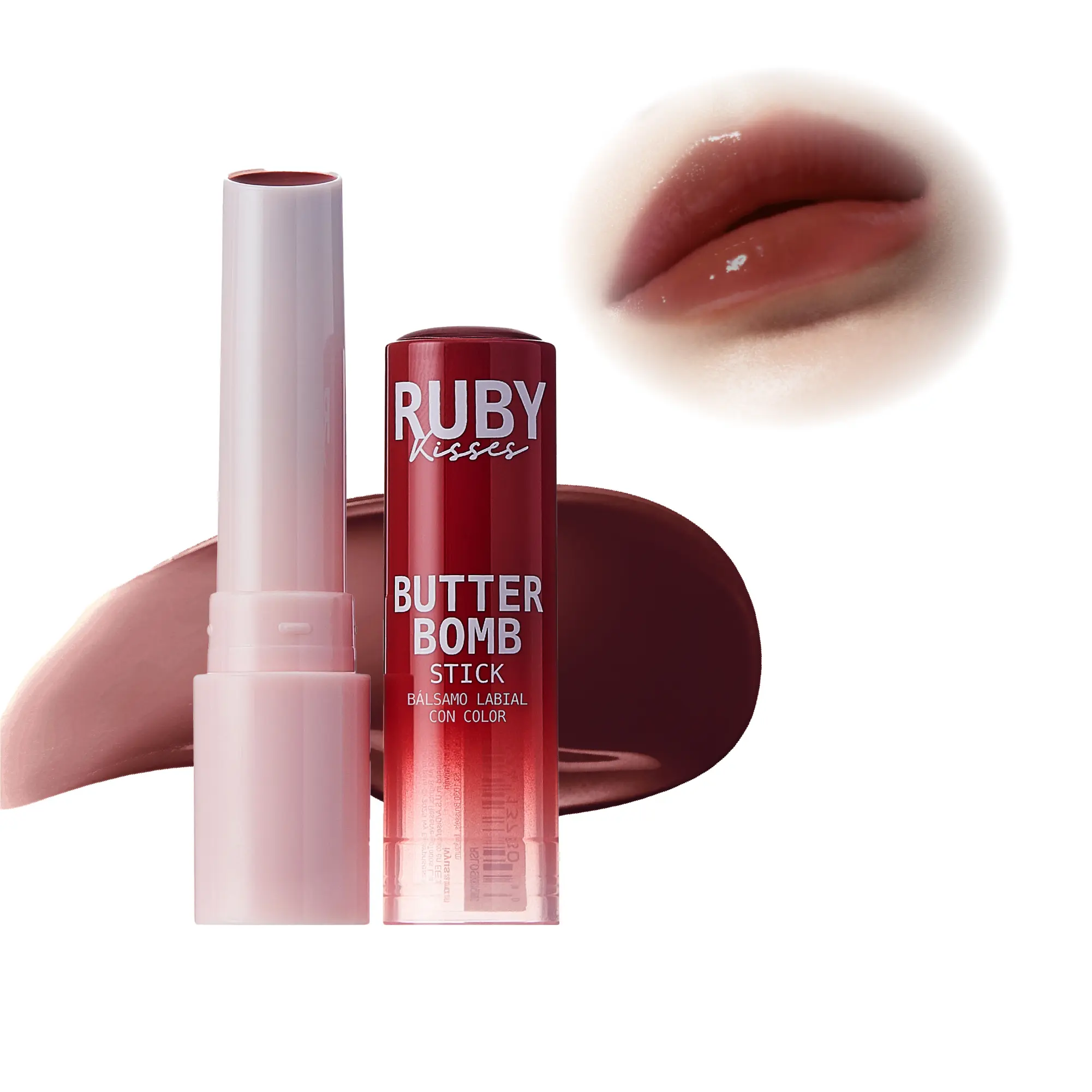 Ruby Kisses Butter Bomb Lip Balm – High Shine Tinted Gloss & Hydrating Lipstick With Shea Butter - Image 9