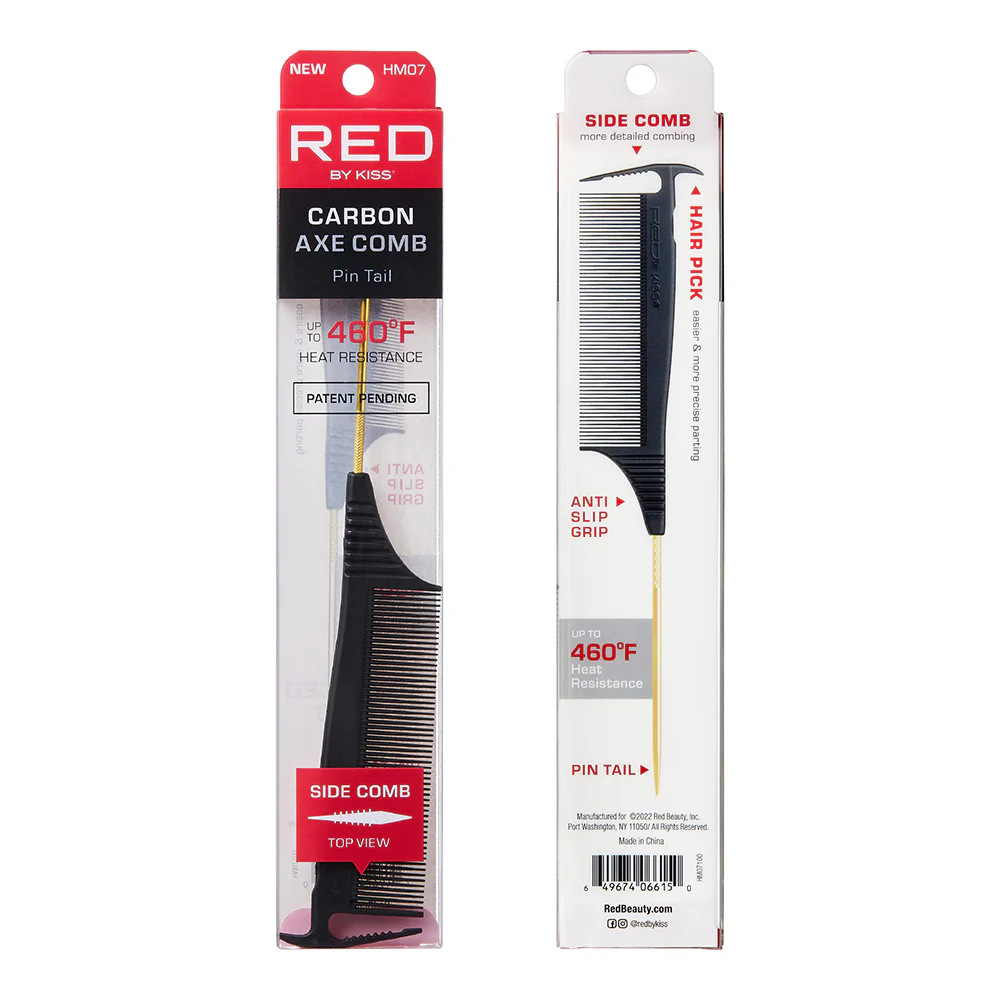 RED by KISS Carbon Axe Parting Comb - Image 5