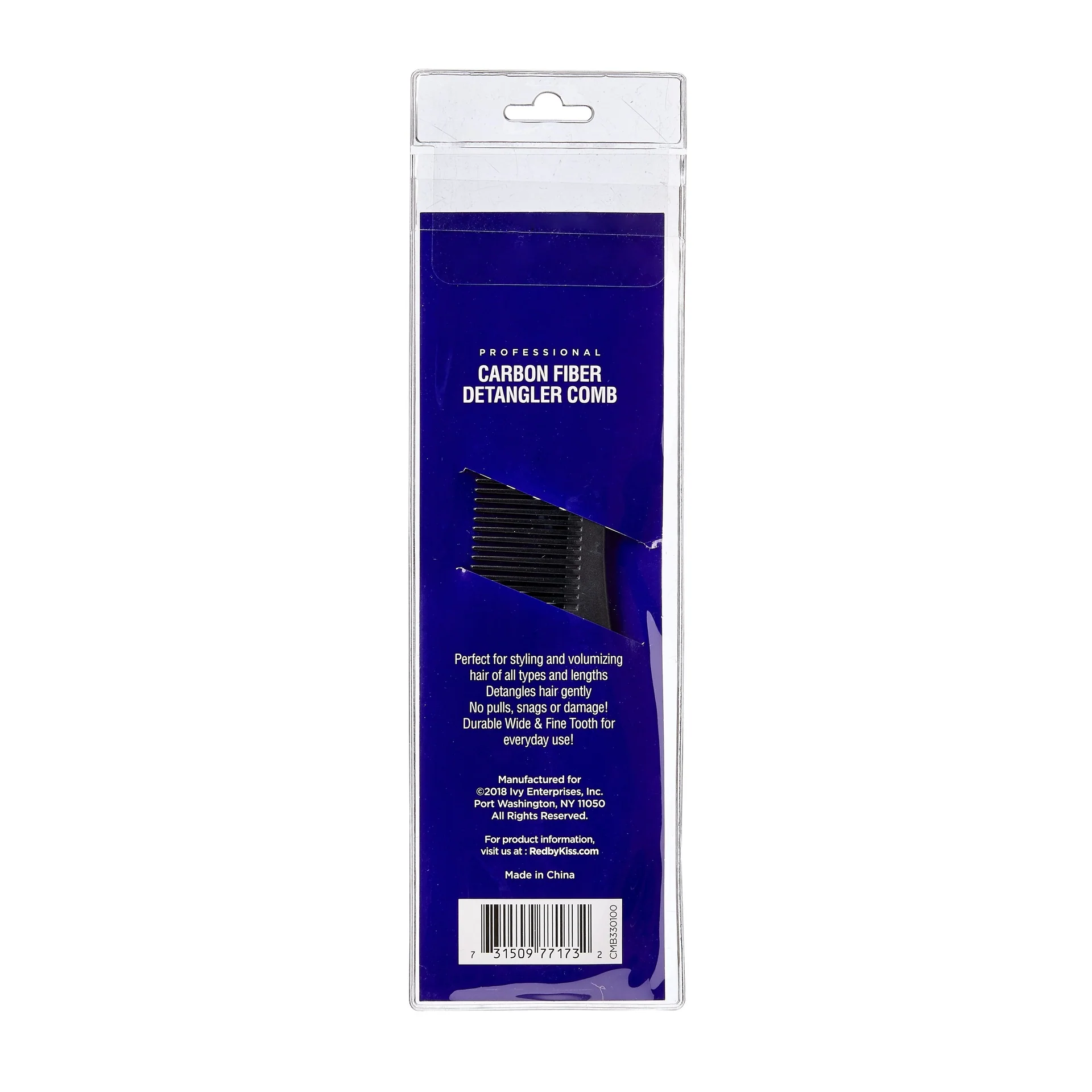RED by KISS Carbon-Fiber Detangler Comb - Image 3