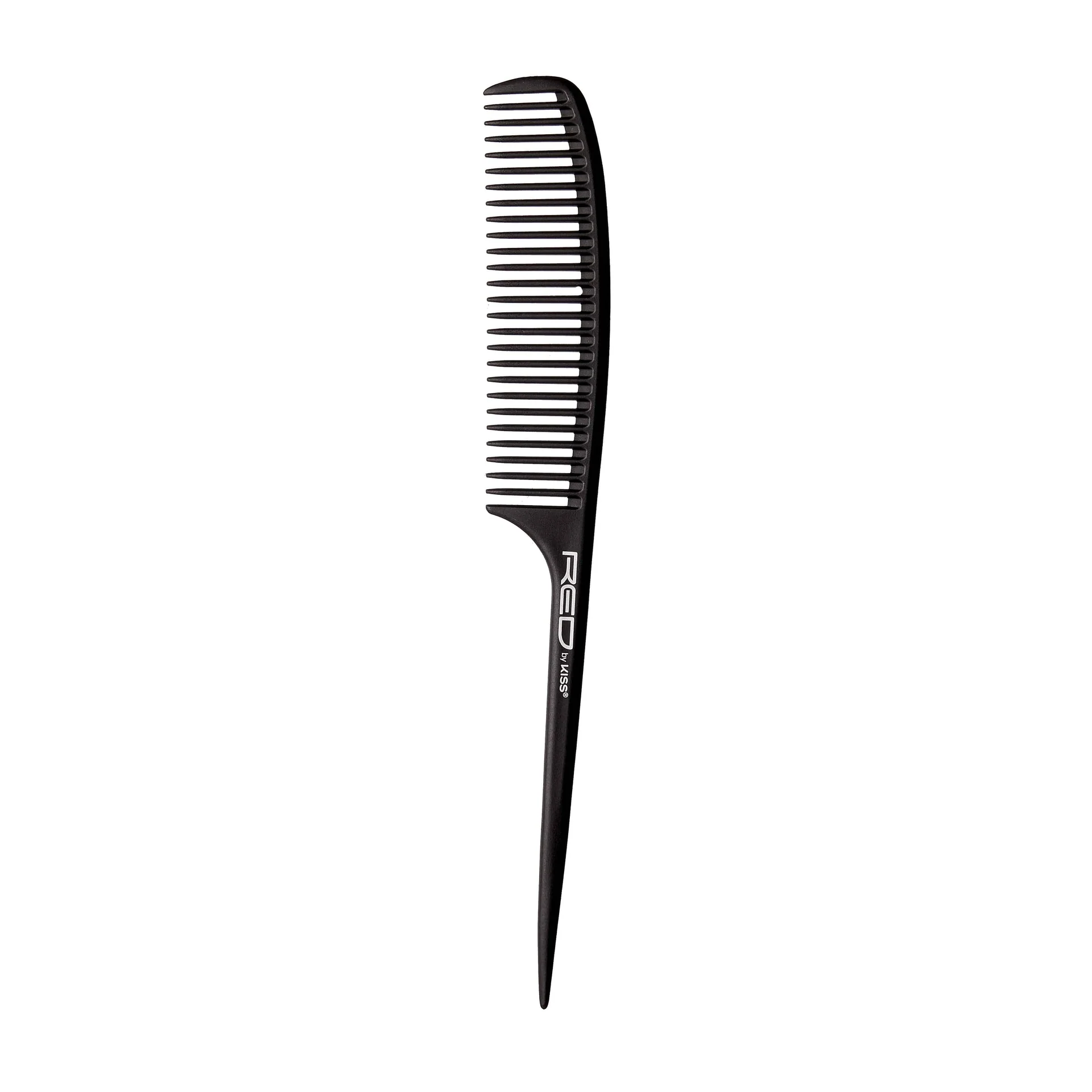 RED by KISS Carbon-Fiber Wide Teeth Rat Tail Comb - Image 2