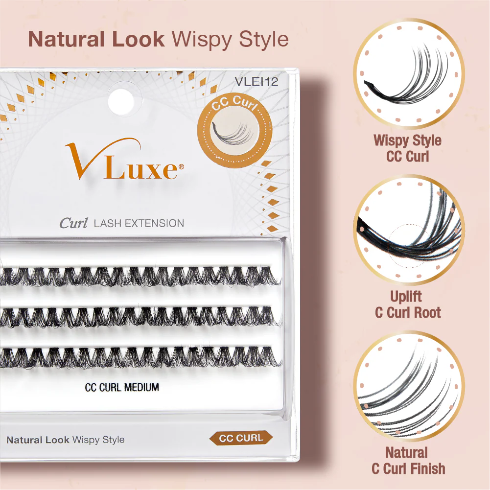 VLuxe By i•ENVY CC & DD Curl Faux Mink Lash Clusters (12Ð16mm) DIY Lash Extensions for Wispy Volume & Natural Look - Image 13