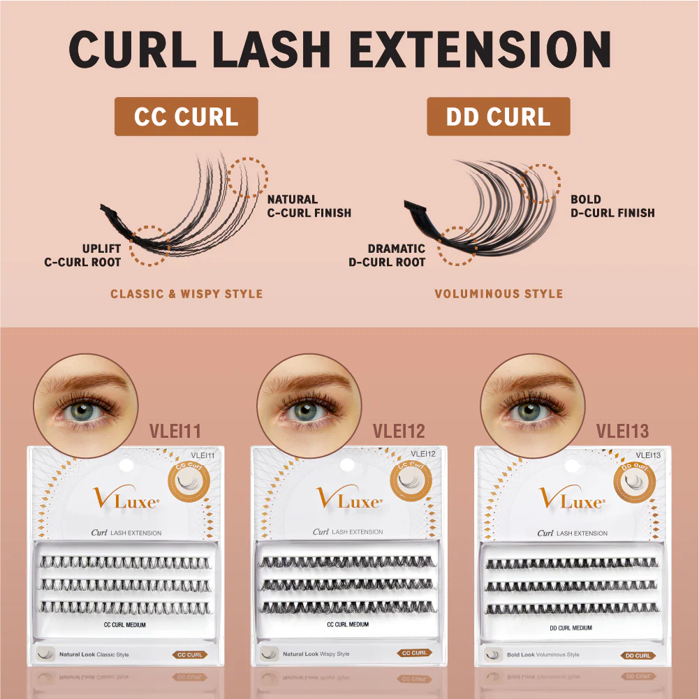 VLuxe By i•ENVY CC & DD Curl Faux Mink Lash Clusters (12Ð16mm) DIY Lash Extensions for Wispy Volume & Natural Look - Image 15