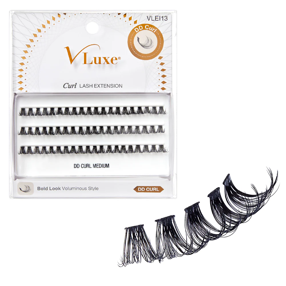 VLuxe By i•ENVY CC & DD Curl Faux Mink Lash Clusters (12Ð16mm) DIY Lash Extensions for Wispy Volume & Natural Look - Image 27
