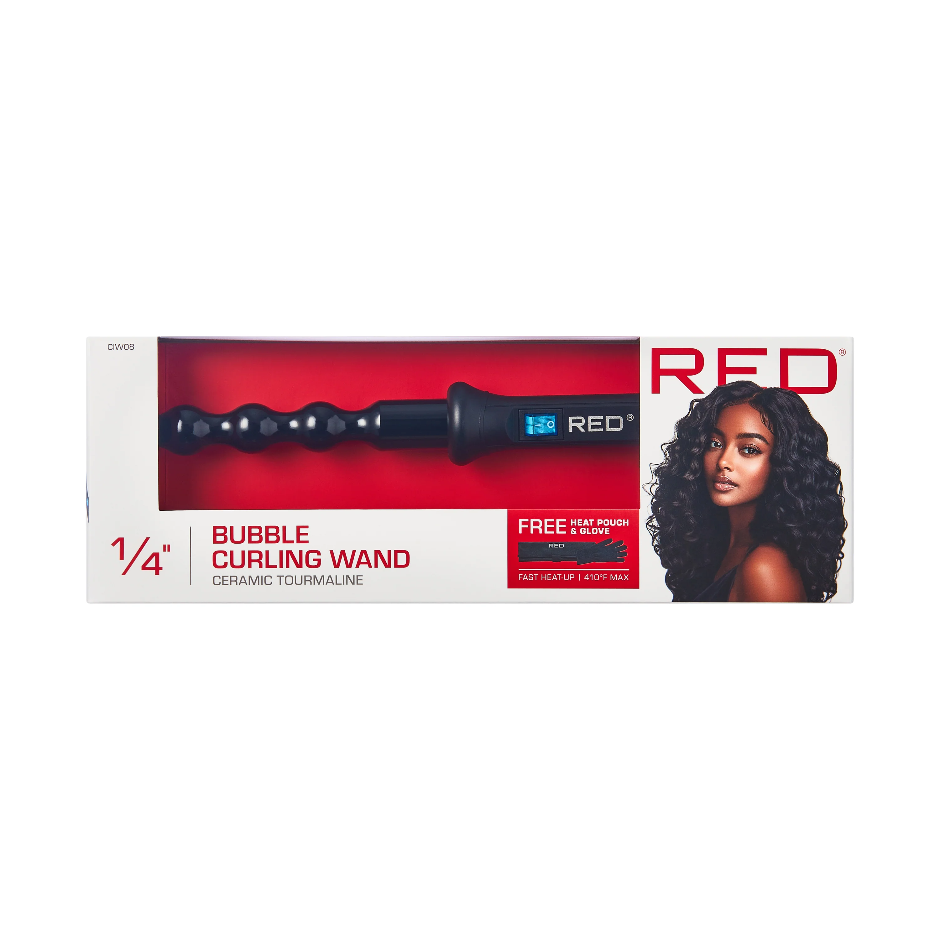 RED by KISS Ceramic Curling Wand Set With Interchangeable Barrels For Smooth Curls - Image 3