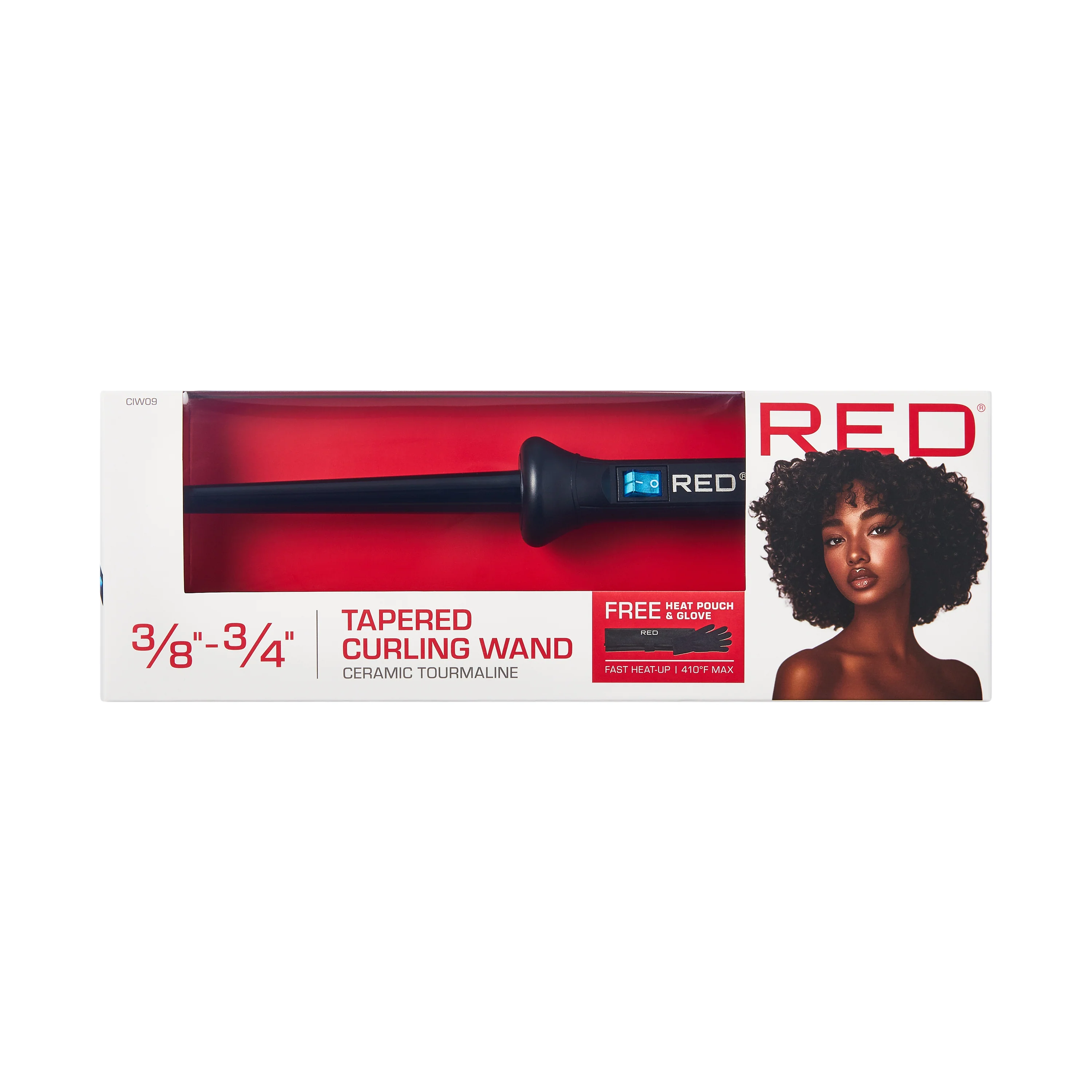 RED by KISS Ceramic Curling Wand Set With Interchangeable Barrels For Smooth Curls - Image 4