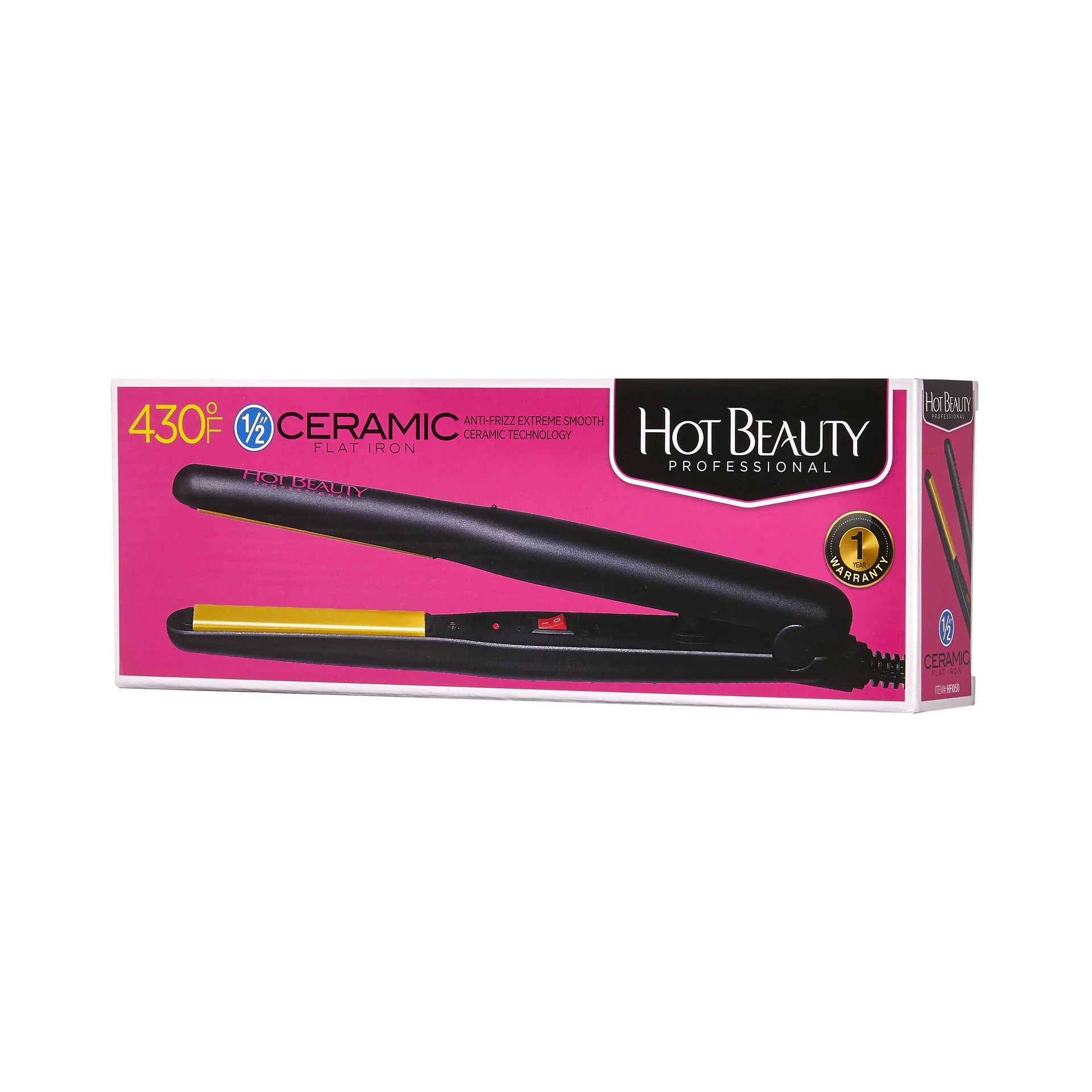 Hot Beauty Ceramic Flat Iron 0.5" - Image 6