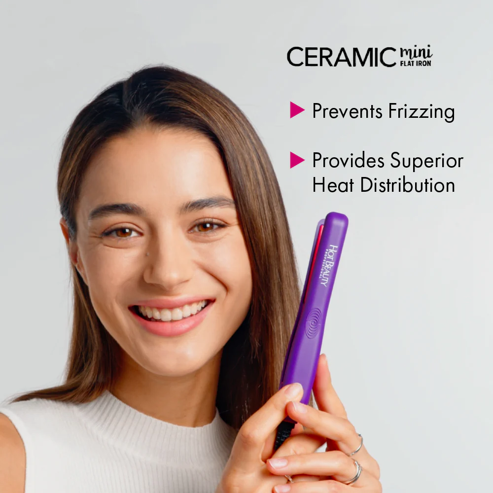 Hot Beauty Ceramic Mini Flat Iron - Image 11