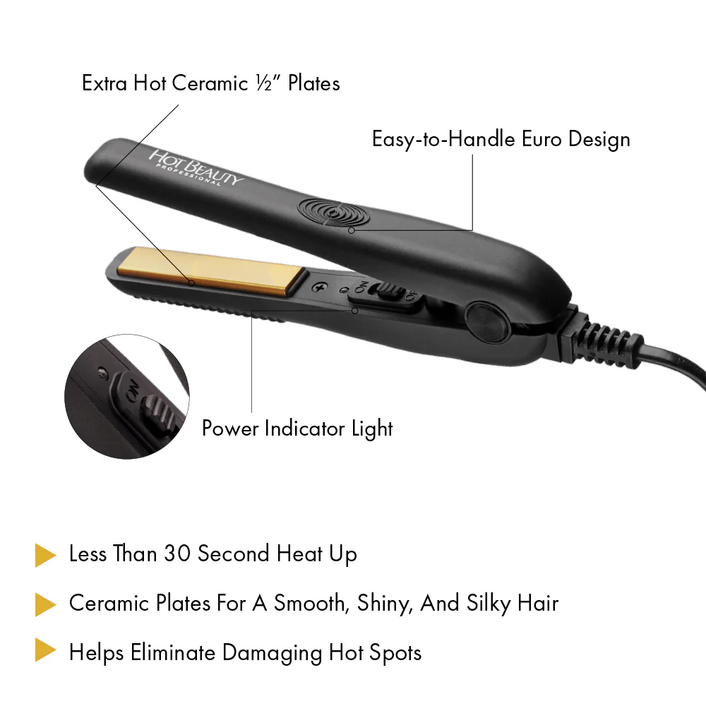 Hot Beauty Ceramic Mini Flat Iron - Image 7