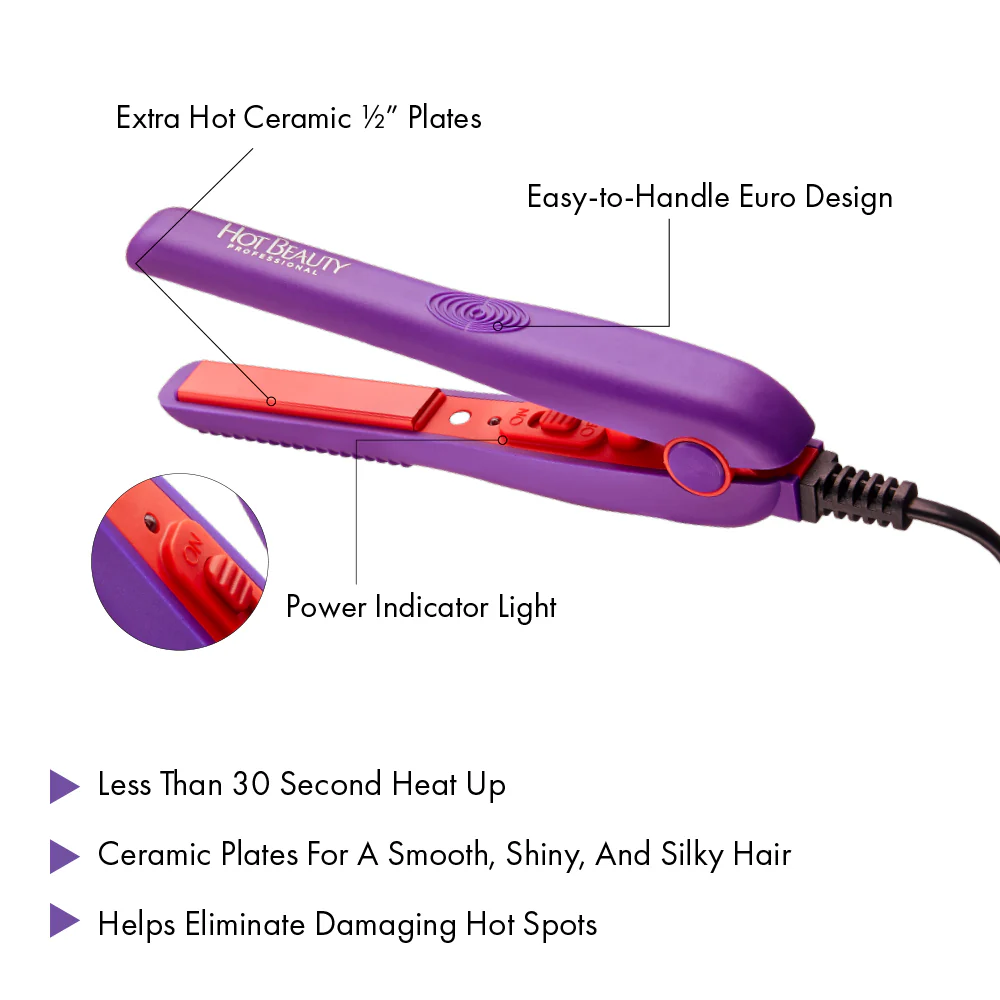 Hot Beauty Ceramic Mini Flat Iron - Image 9