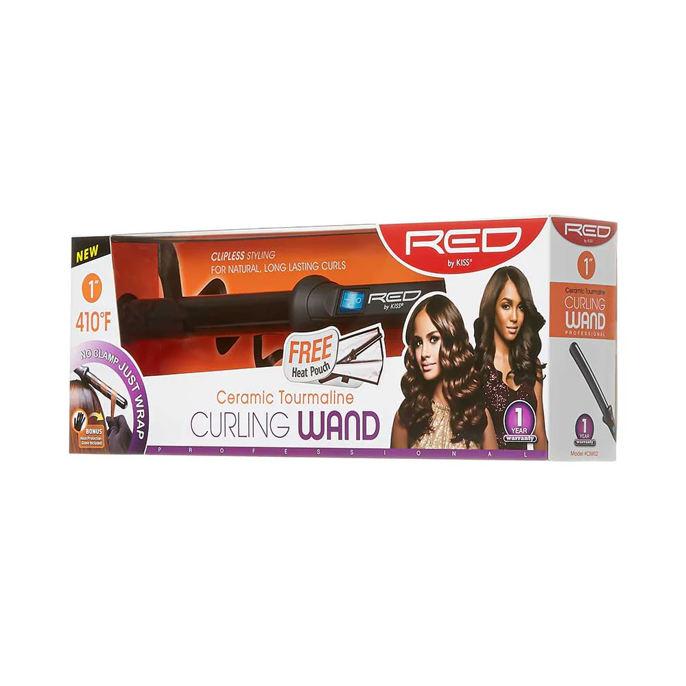 RED by KISS Ceramic Tourmaline Curling Wand - Image 5