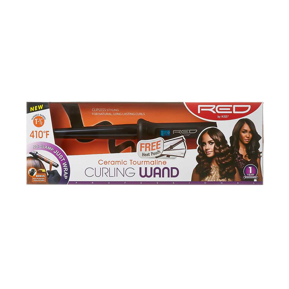 RED by KISS Ceramic Tourmaline Curling Wand - Image 7
