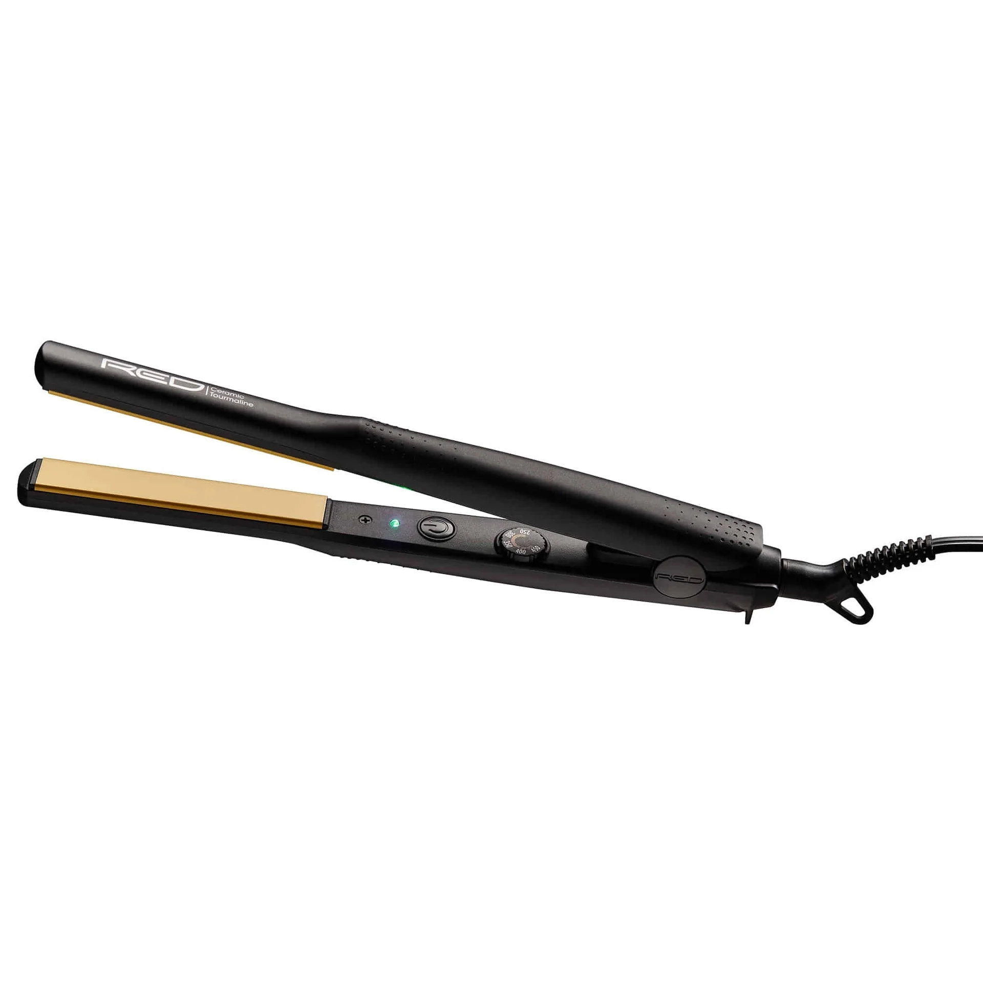 RED by KISS Ceramic Tourmaline Flat Iron 1/2" with Temp Control - Image 2