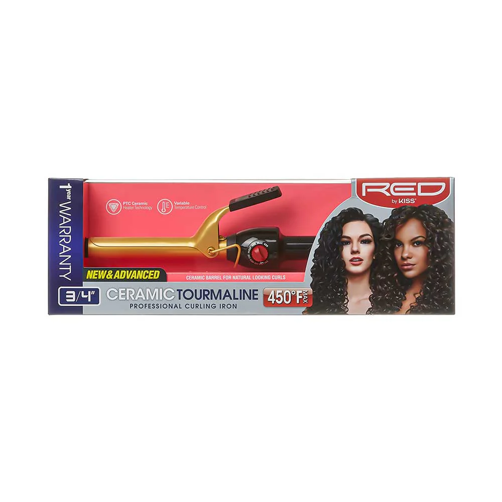 RED by KISS Ceramic Tourmaline Professional Curling Iron - Image 10